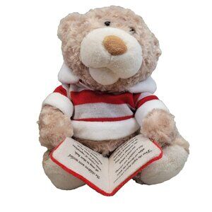 Cracker Barrel Story Time Teddy Bear Musical Talking‎ Singing Plush Christmas